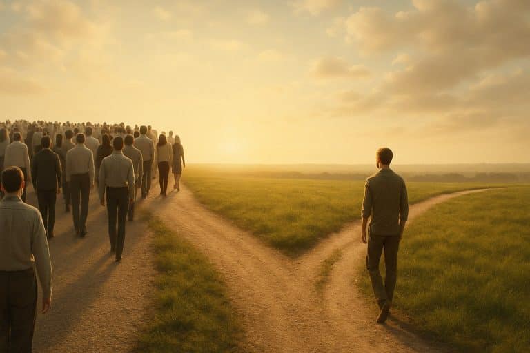 Sortir de la solitude pour trouver sa place dans un monde conformiste
