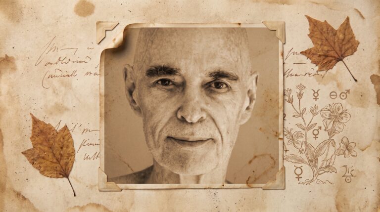 Charles Berner (Yogeshwar Muni), photographié en avril 2007 — tirage d'archive