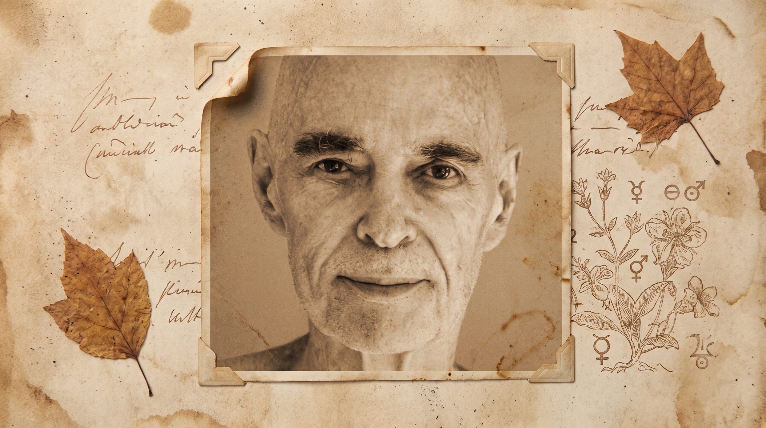 Charles Berner (Yogeshwar Muni), photographié en avril 2007 — tirage d'archive