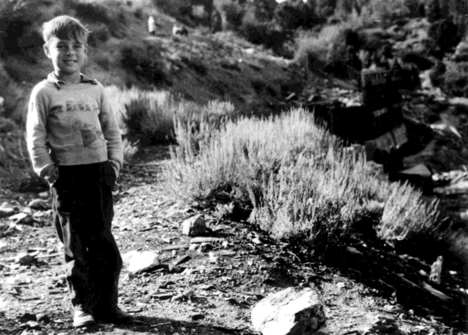 Charles Berner à douze ans, dans les montagnes de San Bernardino