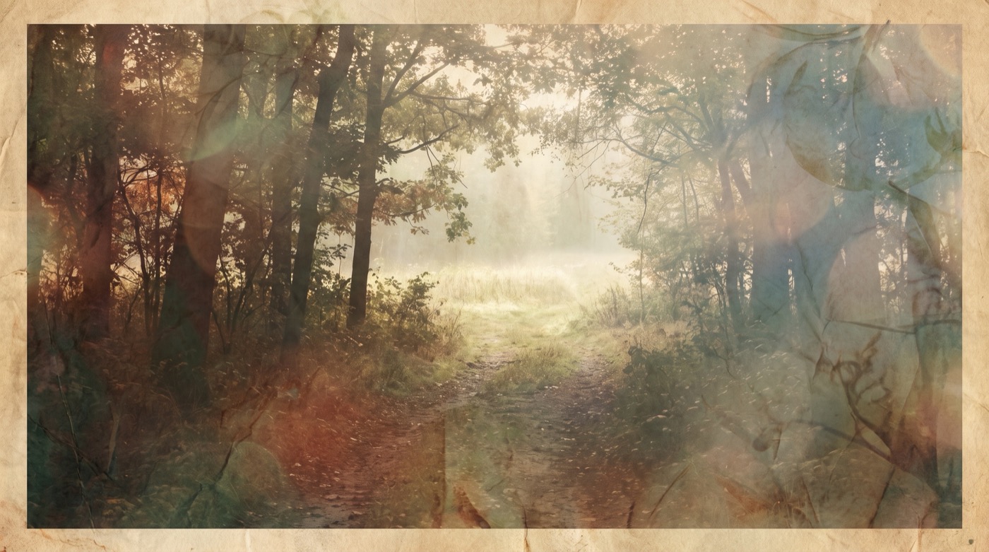 Sortir d'une emprise spirituelle : un chemin qui sort d'une forêt sombre vers une prairie lumineuse