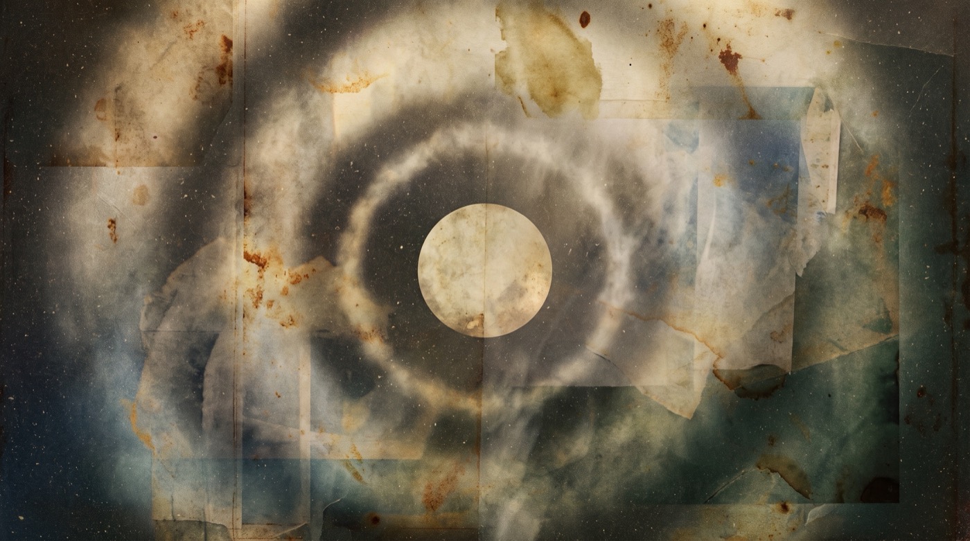 Respiration holotropique : des cercles de brume qui s'élargissent autour d'un disque pâle