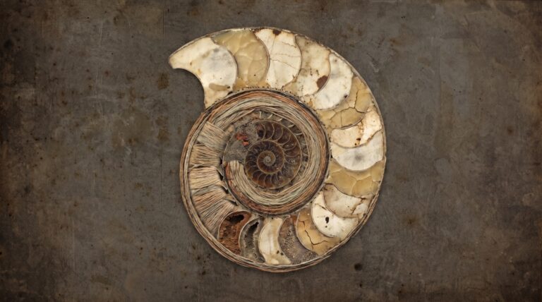 Se libérer de la posture de victime : une ammonite coupée en deux, spirale qui se referme sur elle-même